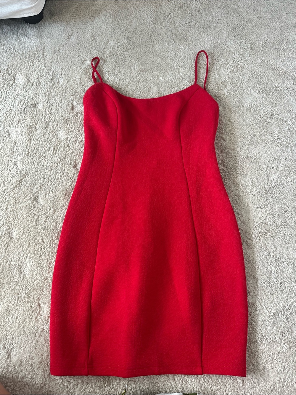 Lulus Red Spaghetti Strap Bodycon Dress - Classic Women's Cocktail Dress